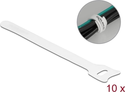 Picture of Delock Hook-and-loop cable tie L 150 x W 12 mm white 10 pieces