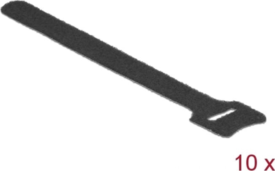 Picture of Kabeļu saite, 150x12mm, 10gab, melna, Delock