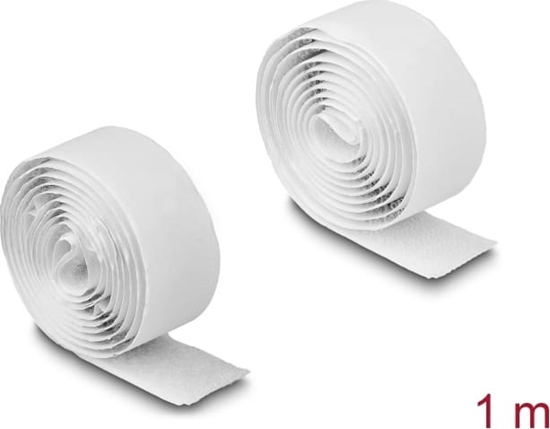 Picture of Delock Hook-and-loop tape self-adhesive L 1 m x W 20 mm white