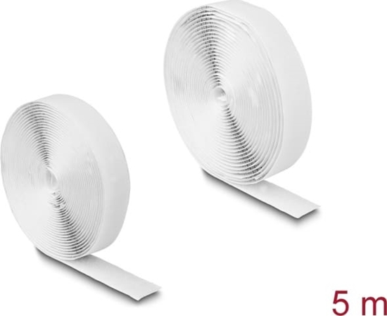 Picture of Delock Hook-and-loop tape self-adhesive L 5 m x W 20 mm white