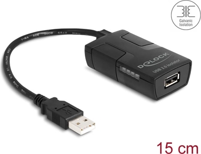 Picture of Delock Isolator USB 2.0 Type-A male to female with 5 kV Isolation for data lines