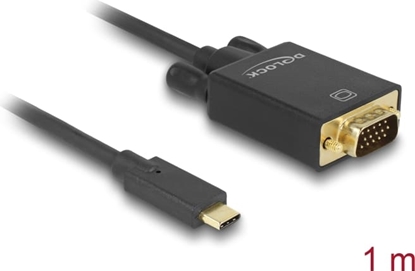 Picture of Delock Kabel USB Type-C™ Stecker > VGA Stecker (DP Alt Mode) 1 m schwarz