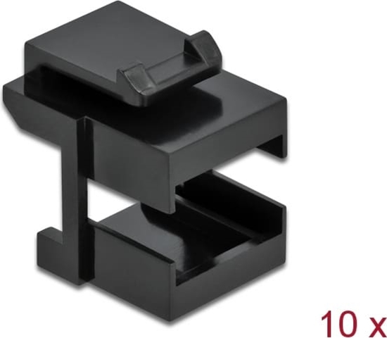 Picture of Delock Keystone cover black for fibre couplers 10 pieces