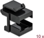 Attēls no Delock Keystone cover black for fibre couplers 10 pieces