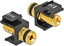 Attēls no Delock Keystone module binding post > thread nut black / black