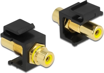Picture of Delock Keystone Module RCA female > RCA female gold plated yellow / black