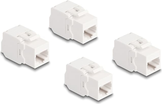 Picture of Delock Keystone Module RJ45 jack Cat.6A UTP 4 pieces