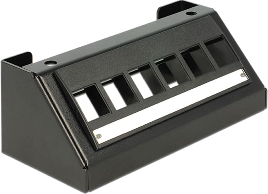 Picture of Delock Keystone Multimedia Panel 6 Port black