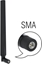 Picture of Delock LTE Antenna SMA plug 1.9 - 2.3 dBi omnidirectional with tilt joint black