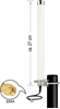 Picture of LTE Ārpustelpu antena SMA 2.5 - 6dBi omnidirectional, fixed pole mount, balta