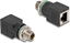Attēls no Delock M12 Adapter X-coded 8 pin male to RJ45 jack straight