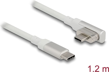 Picture of Delock Magnetic Thunderbolt™ 3 USB-C™ Cable 4K 60 Hz male to male angled 1.20 m