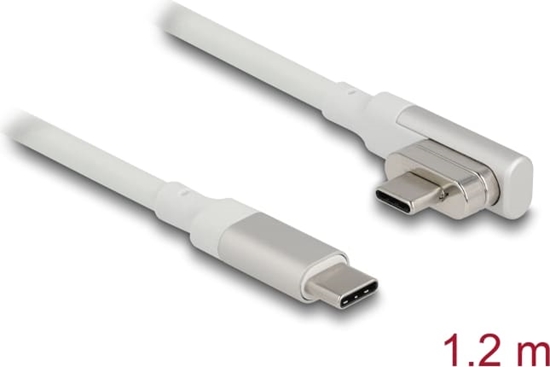 Picture of Delock Magnetic Thunderbolt™ 3 USB-C™ Cable 4K 60 Hz male to male angled 1.20 m