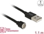 Изображение Delock Magnetic USB Data and Charging Cable black 1.1 m