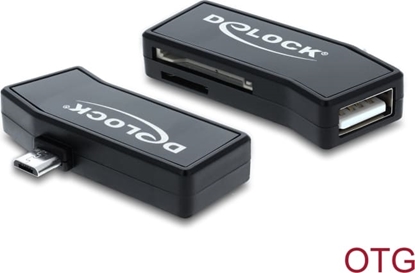 Picture of Delock Micro USB OTG Card Reader + 1 x USB port