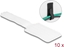 Изображение Delock Mini Hook-and-Loop Cable Holder L 90 mm x W 24 mm self-adhesive 10 pieces white