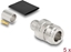 Attēls no Delock N jack for crimping LMR 400 with matching shrink tube (5x)