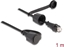 Picture of Delock Network Cable RJ45 plug to RJ45 plug Cat.6 STP with protective cap outdoor IP68 dust- and waterproof black 1 m