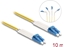 Attēls no Delock Optical Fiber Cable LC Duplex to LC Duplex singlemode OS2 angled 10 m