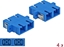 Picture of Delock Optical Fiber Coupler SC Duplex female to SC Duplex female Single-mode 4 pieces blue
