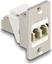 Attēls no Delock Panel Mount Keystone Module Optical Fiber LC Duplex female to female conical