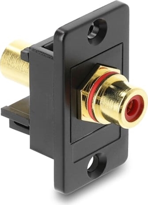 Picture of Delock Panel Mount RCA female RCA gold plated female red / black