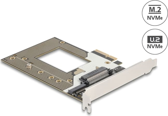 Picture of Delock PCI Express 4.0 x4 Card to 1 x NVMe M.2 Key M 110 mm or U.2 Slot