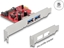 Attēls no Delock PCI Express x1 Card to 2 x external USB 5 Gbps Type-A female - Low Profile Form Factor