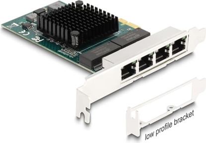 Picture of Delock PCI Express x1 Network Card Gigabit LAN 4 x RJ45 BCM