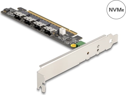 Picture of Delock PCI Express x16 Card to 4 x internal SFF-8654 4i NVMe - Bifurcation