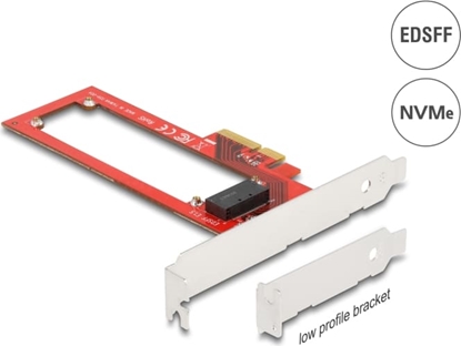 Attēls no Delock PCI Express x4 Card to 1 x EDSFF E1.S Slot - Low Profile Form Factor