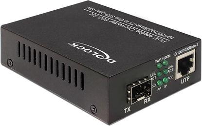 Picture of Delock PoE+ Media Converter 10/100/1000Base-T to SFP