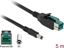 Изображение Delock PoweredUSB cable male 12 V > DC 5.5 x 2.1 mm male 5 m for POS printers and terminals