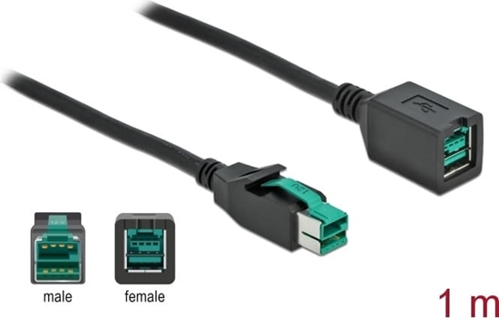 Изображение Delock PoweredUSB extension cable 12 V 1 m
