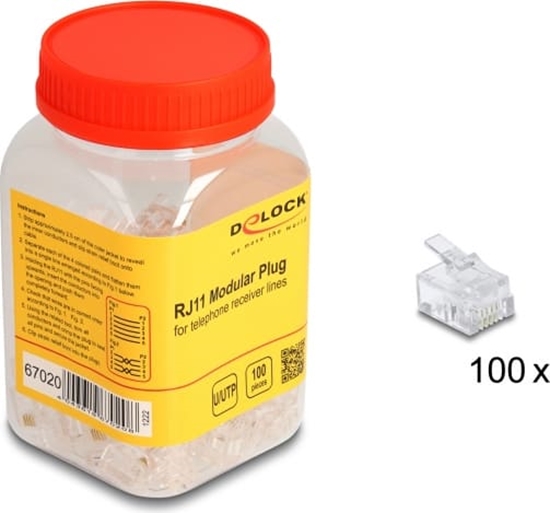Picture of Delock RJ11 Modular Plug 100 pcs