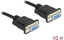 Picture of Delock RS-232 Cable Serial D-Sub 9 female to female null modem with narrow plug housing - CTS / RTS auto control - 10 m