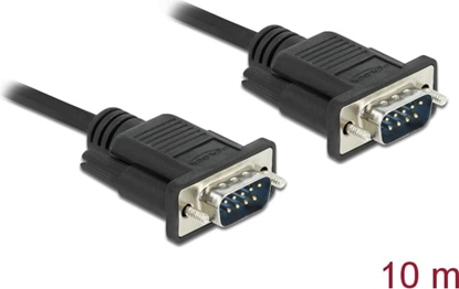 Picture of Delock RS-232 Cable Serial D-Sub 9 male to male with narrow plug housing 10 m