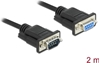 Picture of Delock RS-232 Cable Serial D-Sub9 male to female with narrow plug housing 2 m