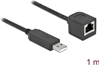 Picture of Delock Serial Connection Cable with FTDI chipset, USB 2.0 Type-A male to RS-232 RJ45 female 1 m black