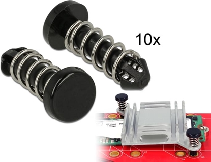 Picture of Delock Snap Rivet for heat sink - set 10 pieces black