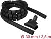Picture of Delock Spiral Hose with Pull-in Tool 2.5 m x 30 mm black