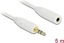 Изображение Delock Stereo Jack Extension Cable 3.5 mm 3 pin male > female 5 m white