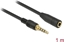 Attēls no Delock Stereo Jack Extension Cable 3.5 mm 4 pin male to female 1 m black