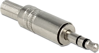 Attēls no Delock Stereo plug 3.5 mm 3 pin with bend protection soldering version