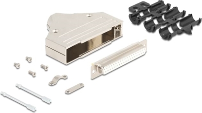 Picture of Delock Sub-D connector housing 37 pin metal including female connector and mounting material