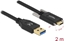 Attēls no Delock SuperSpeed USB (USB 3.2 Gen 2) Cable Type-A male to USB Type-C™ male with screws on the sides 2 m