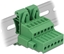 Picture of Delock Terminal block set for DIN rail 6 pin with screw lock