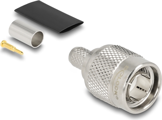 Picture of Delock TNC plug for crimping RG-59 with matching shrink tube