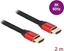 Attēls no Delock Ultra High Speed HDMI Cable 48 Gbps 8K 60 Hz red 2 m certified