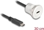 Picture of Delock USB 10 Gbps Type-C™ built-in female with cable plug 30 cm aluminium